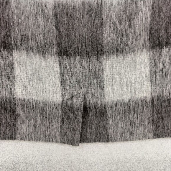 Talbots Petites Sweater Skirt Womens Sz 14 P Wool Alpaca Buffalo Plaid Back Zip - Picture 9 of 10